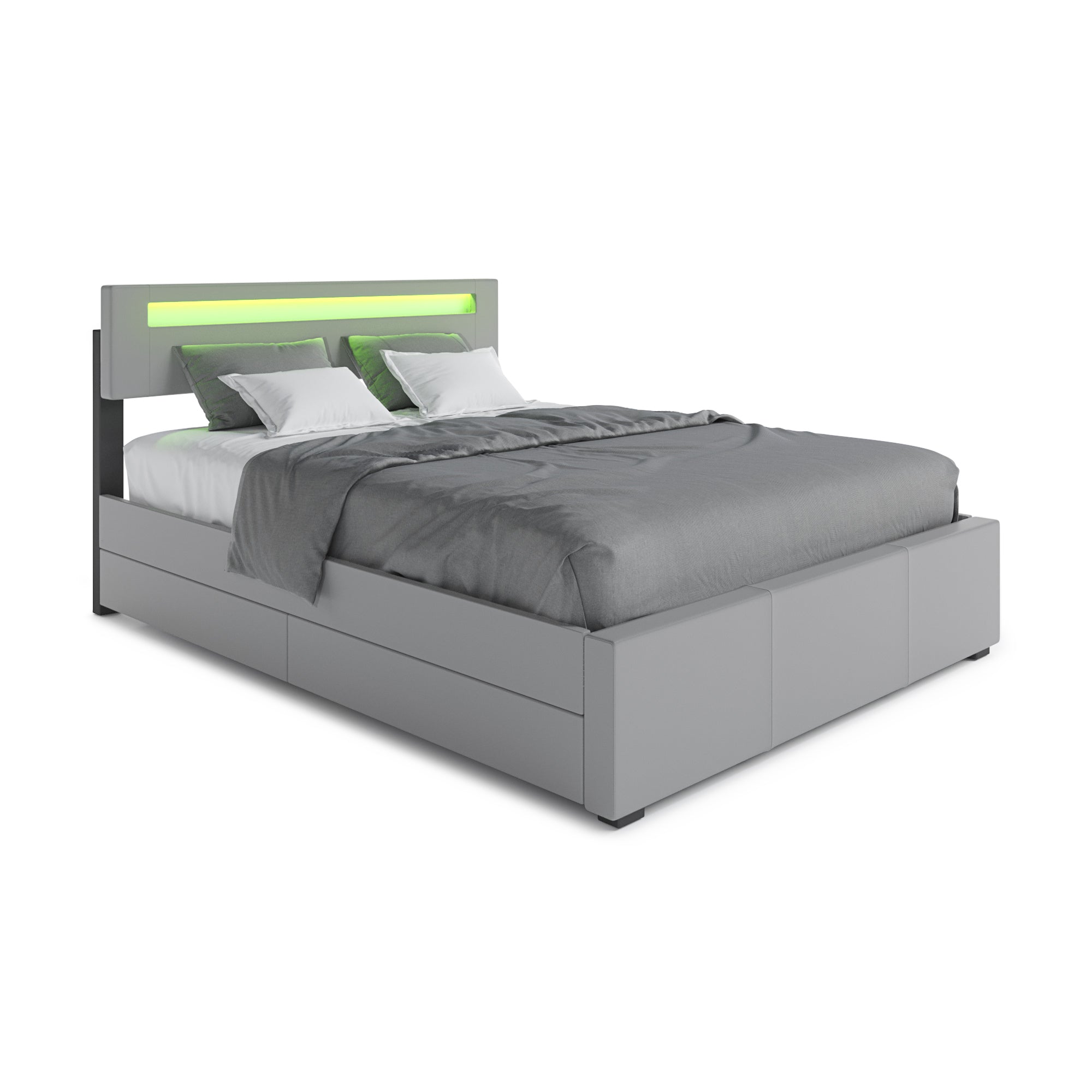 Pezzolla Led Bed Frame With Storage